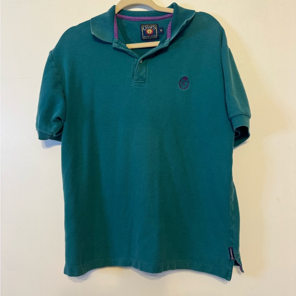 Chaps By Ralph Lauren Teal Green Polo Shirt